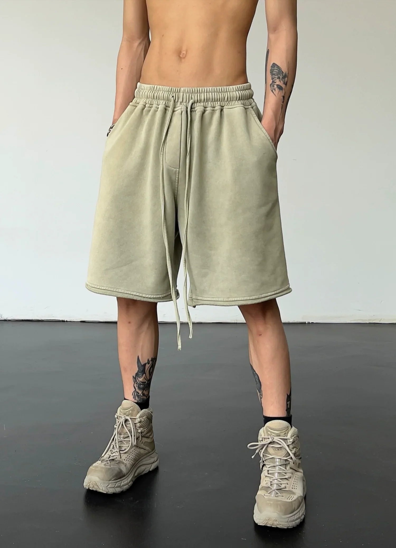 Wide Leg Short Sweatpants