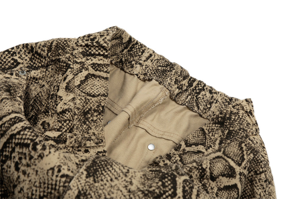 Python Pattern Digital Print Pants