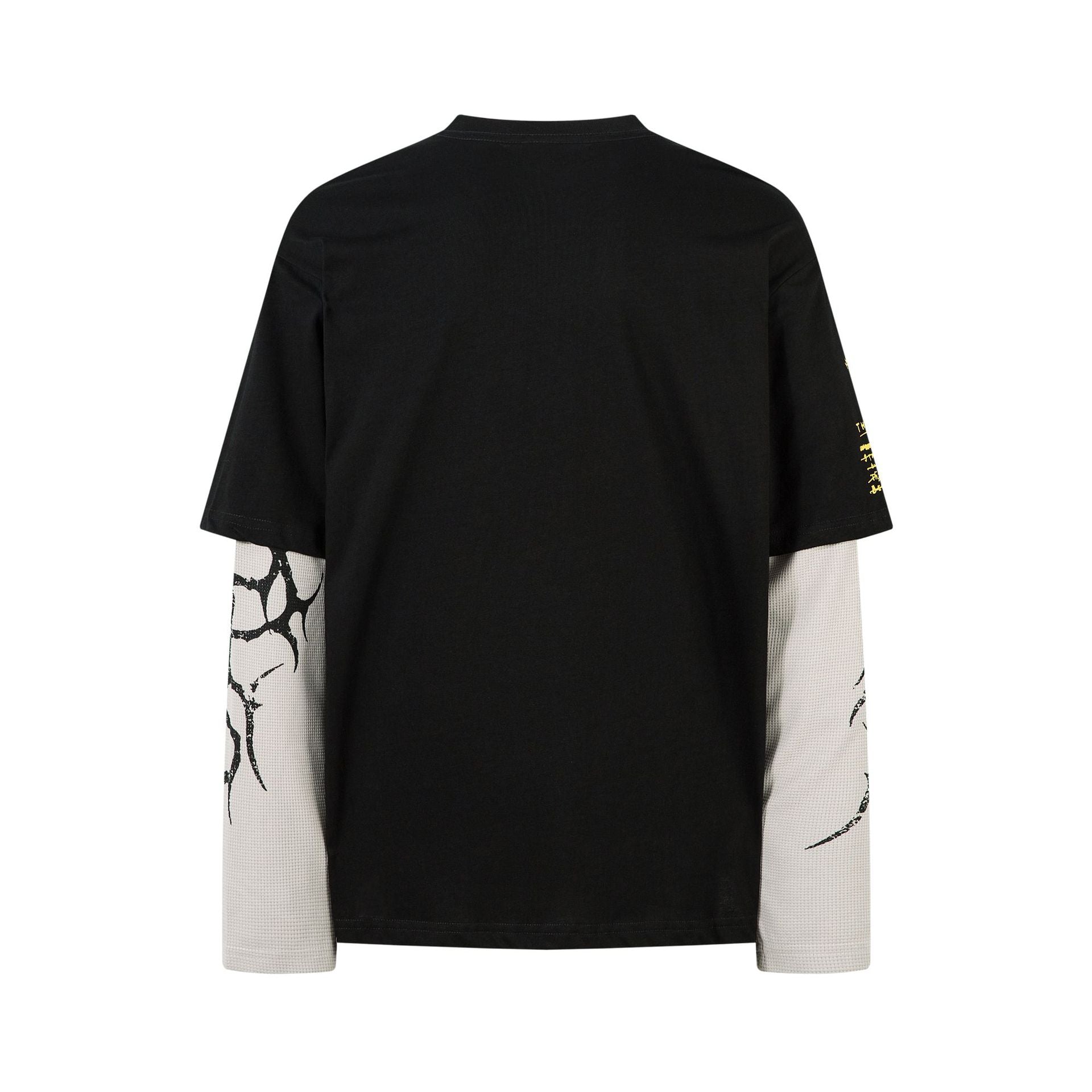 Fake Layered Paint Graphic Long Sleeve T-Shirt
