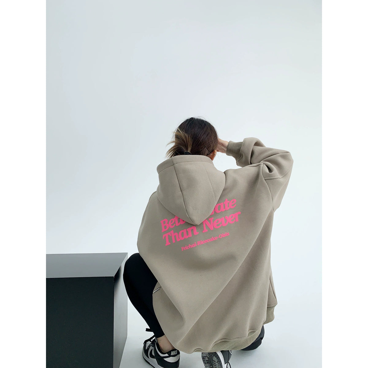 Sudadera con Capucha Oversize Estampada