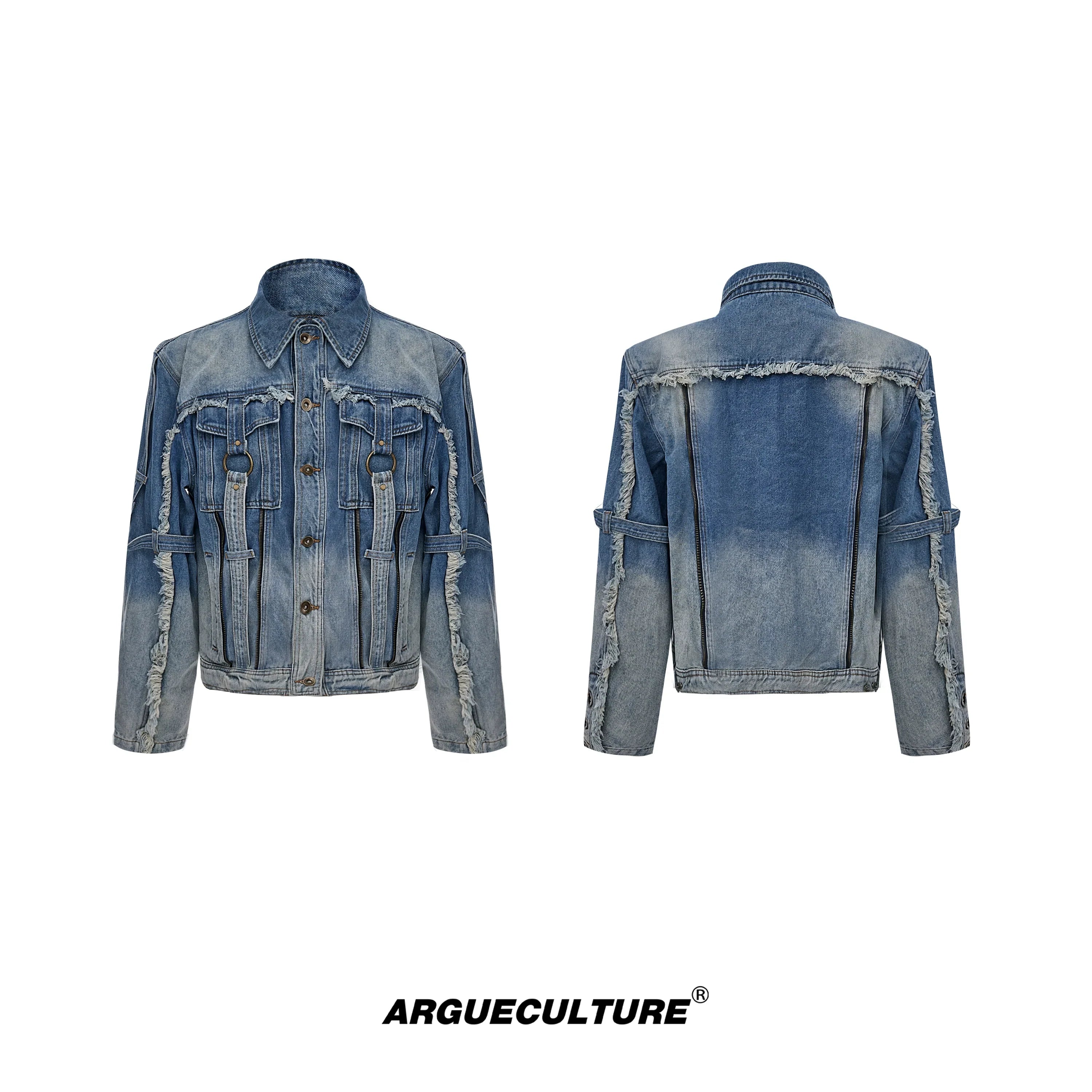 Gradient Wash Denim Jacket