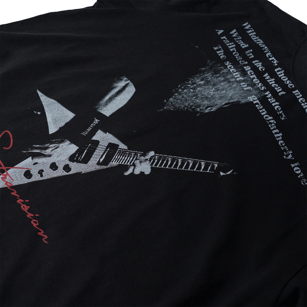 Washed Letter Print Short Sleeve T-Shirt