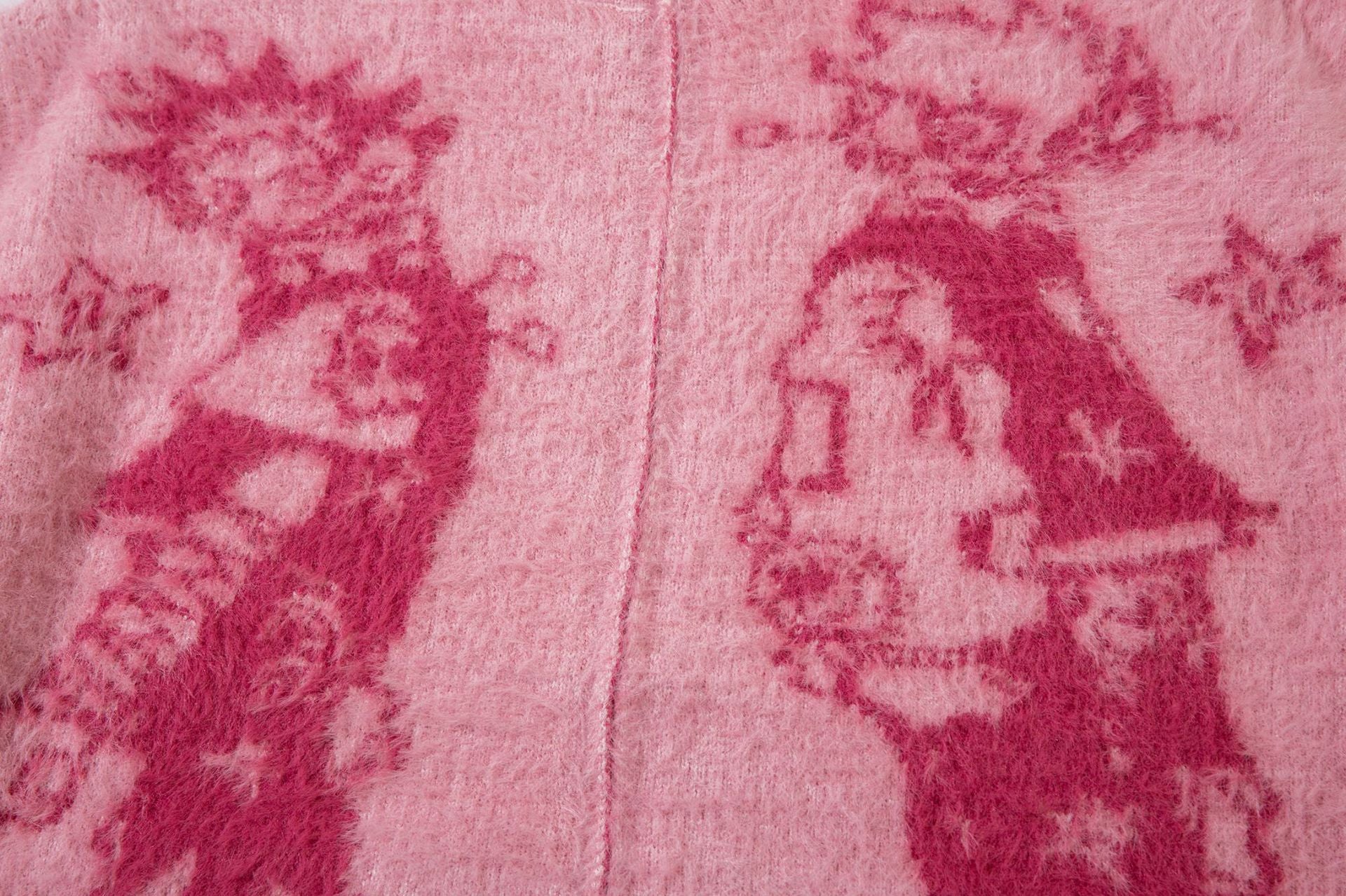Suéter suelto de jacquard de anime