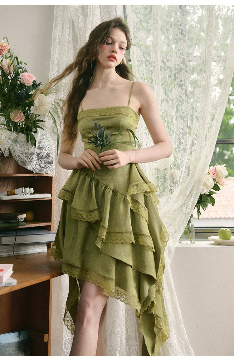 Irregular Hem Length Camisole Dress