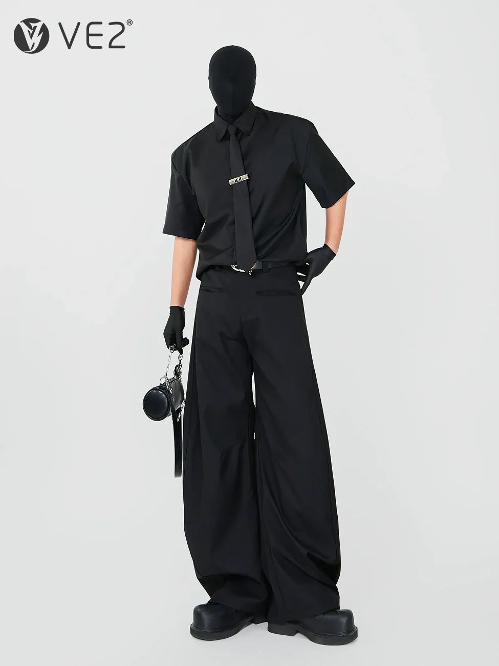 Oversize Draped Wrinkle-Resistant Short Sleeve Shirt