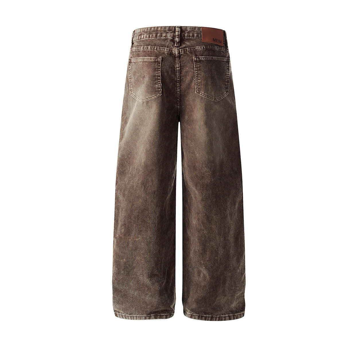Faded Straight Denim Jeans