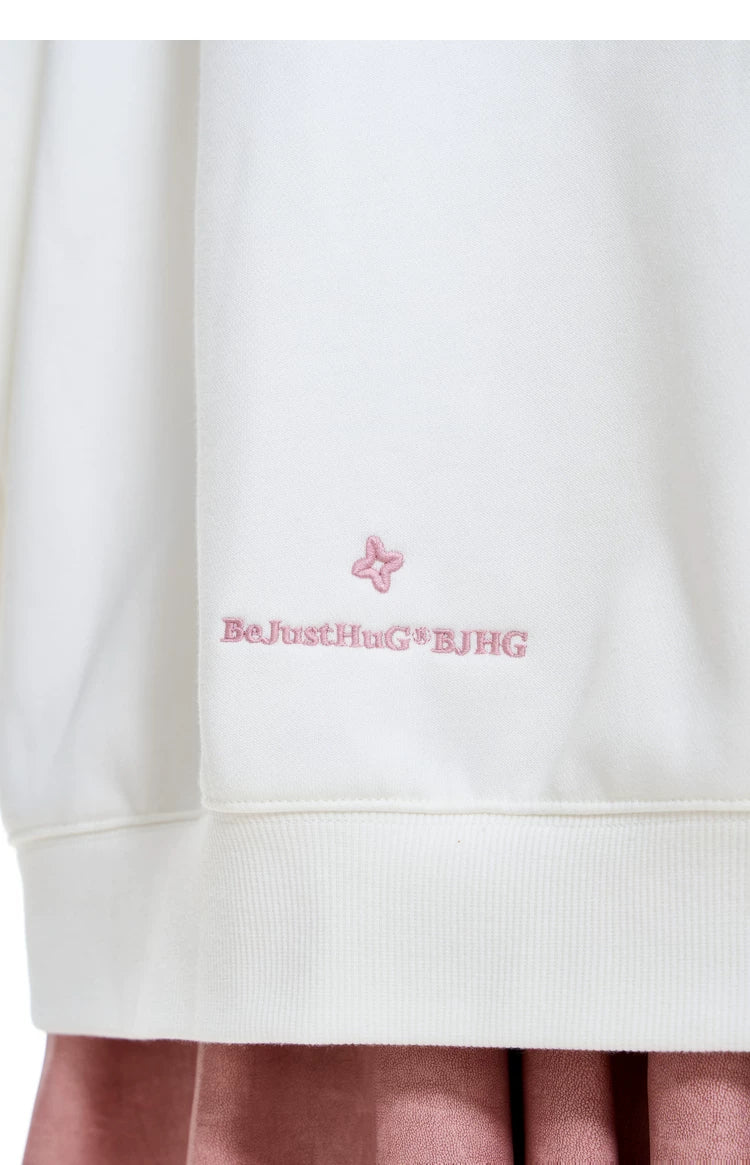 Ear Fleece Oversize Zipper Hoodie