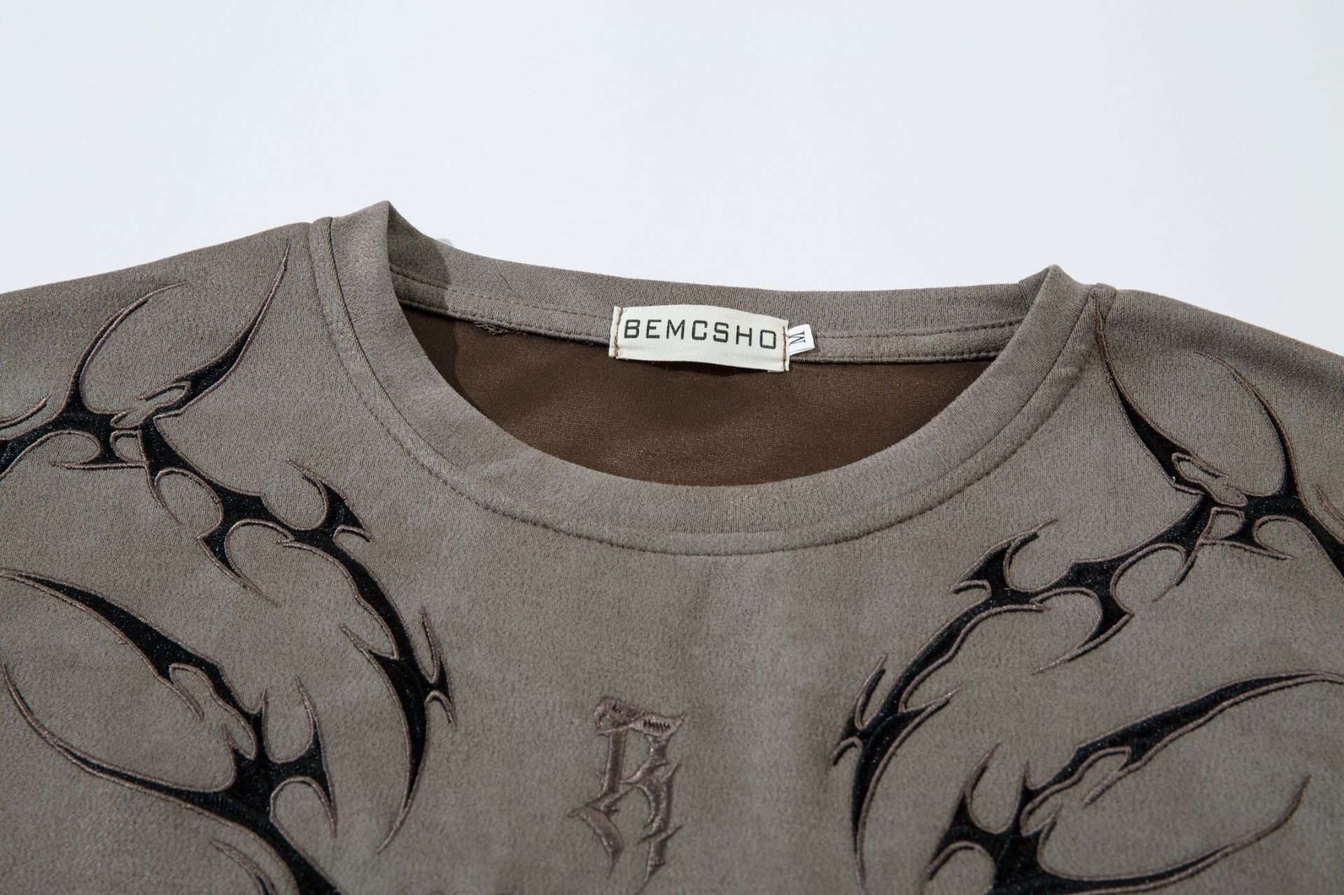 Washed Thorn Print Short Sleeve T-Shirt