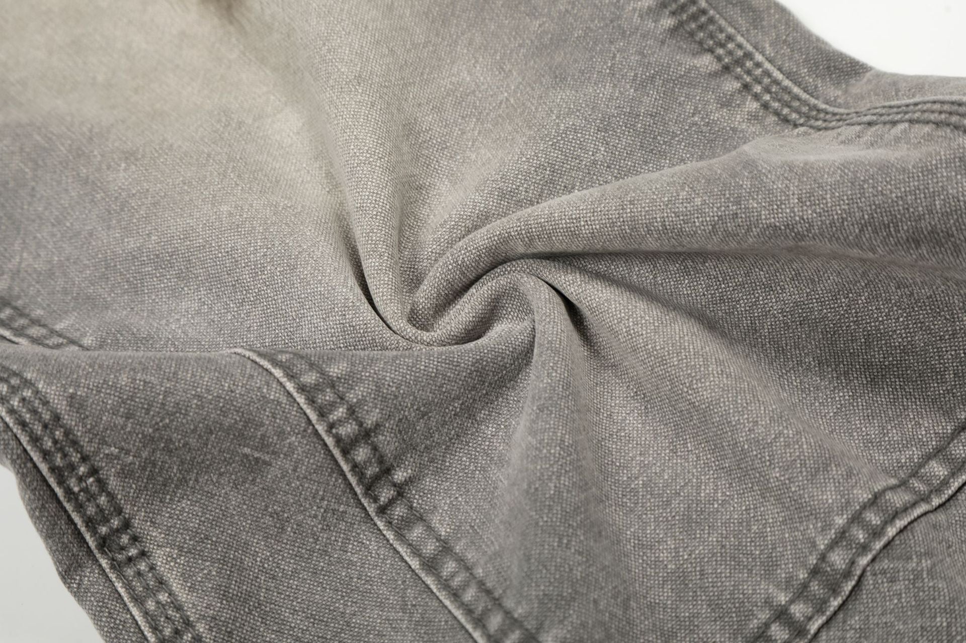 Dirty Washed Damage Panel Wide Leg Denim Jeans