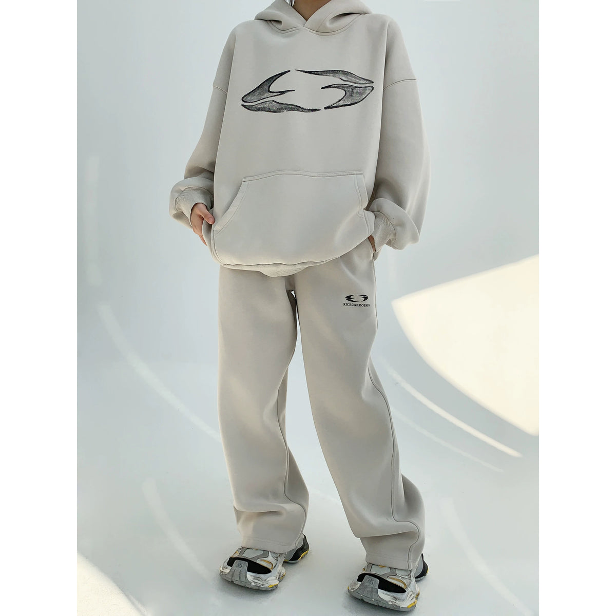Thick Heavyweight Print Hoodie & Pants Set