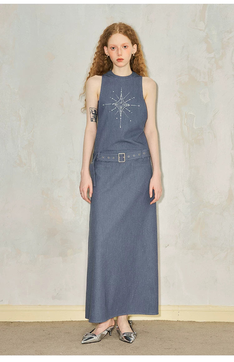 Glitter Design Long Dress