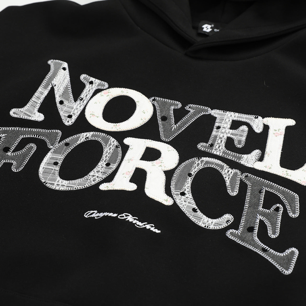 Embroidery Pullover Hoodie