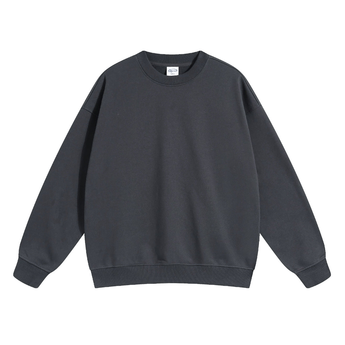 dark gray sweatshirt