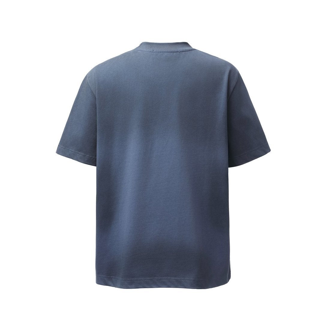 Heavyweight Dirty-Dye Print Oversize Short Sleeve T-Shirt
