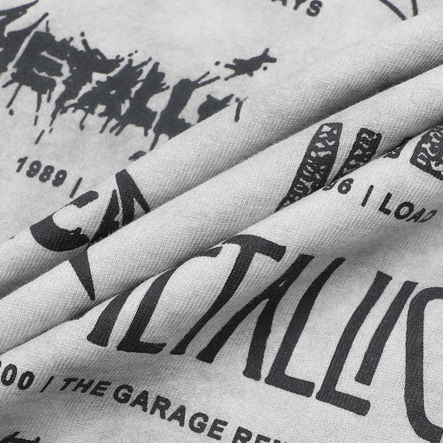 Graphic Print Stain Damage Oversize Short Sleeve T-Shirt