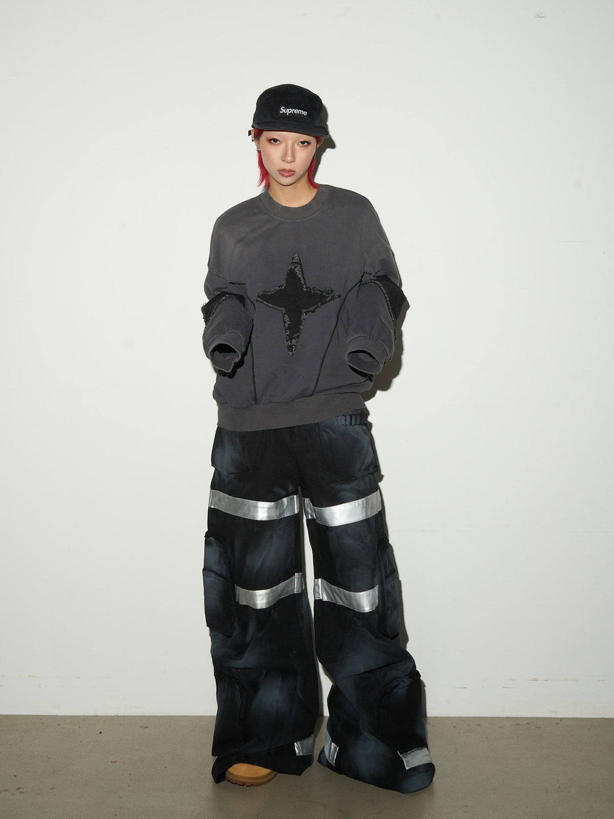 Reflective Stripe Cargo Pants