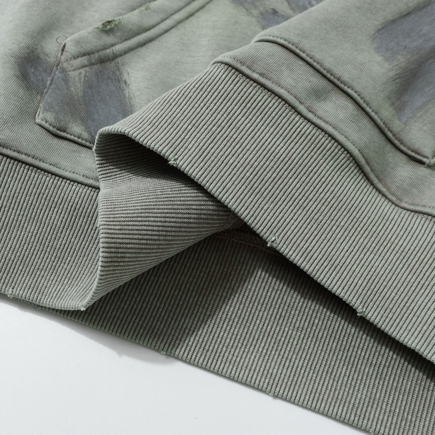 Heavyweight Washed Fleece Lining Pullover Hoodie