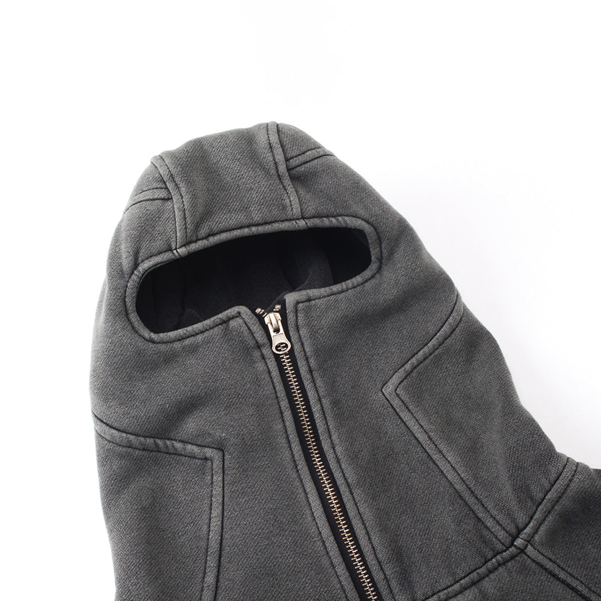 Washed Oversize Zipper Hoodie