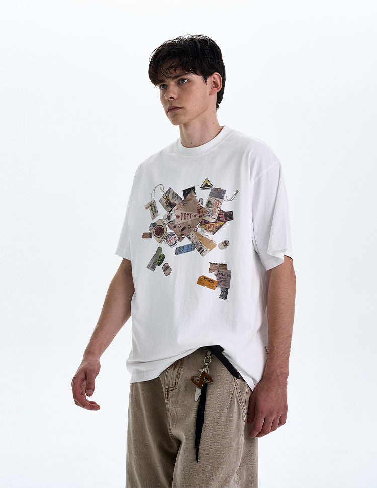 Vintage Fun Print T-shirt