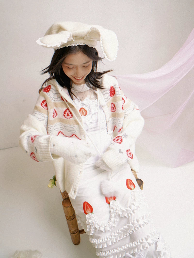 Cake Hooded Knit Cardigan