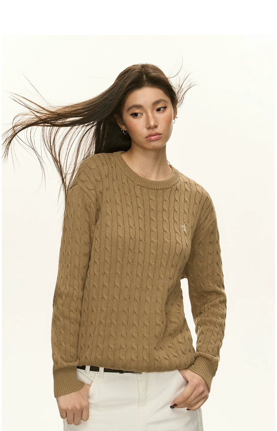 Oversize Round Neck Knit Sweater