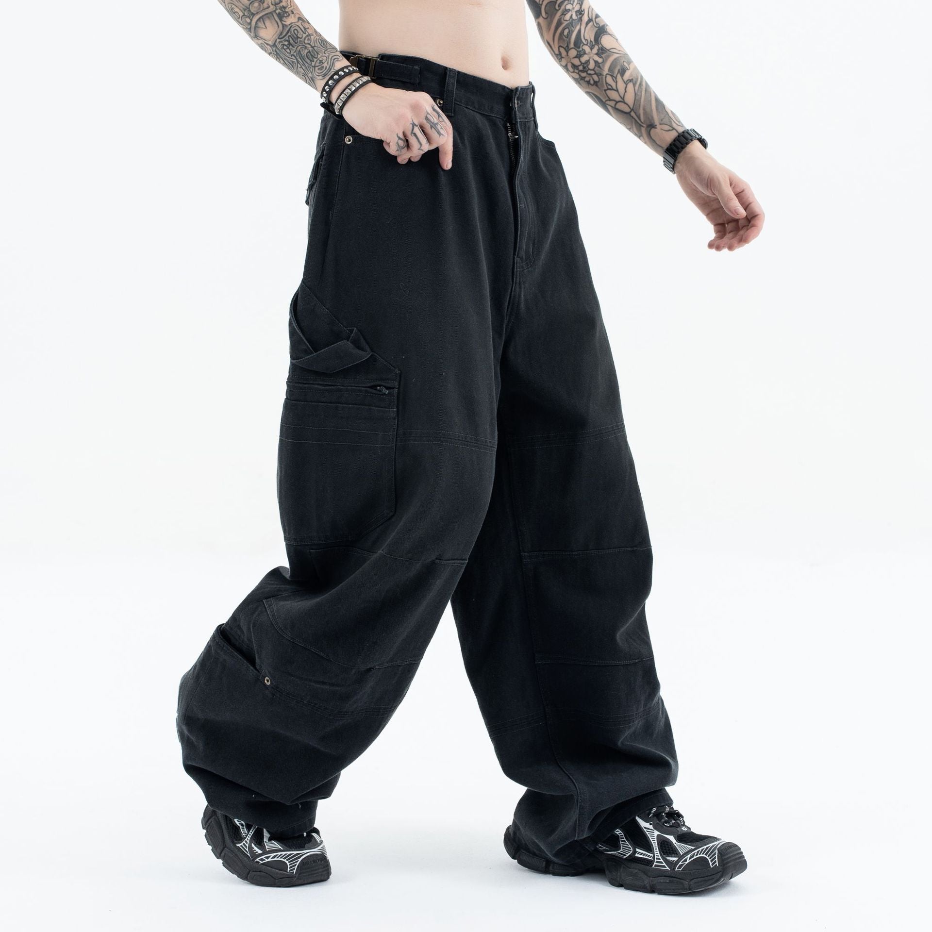 Vintage Loose Cargo Jeans