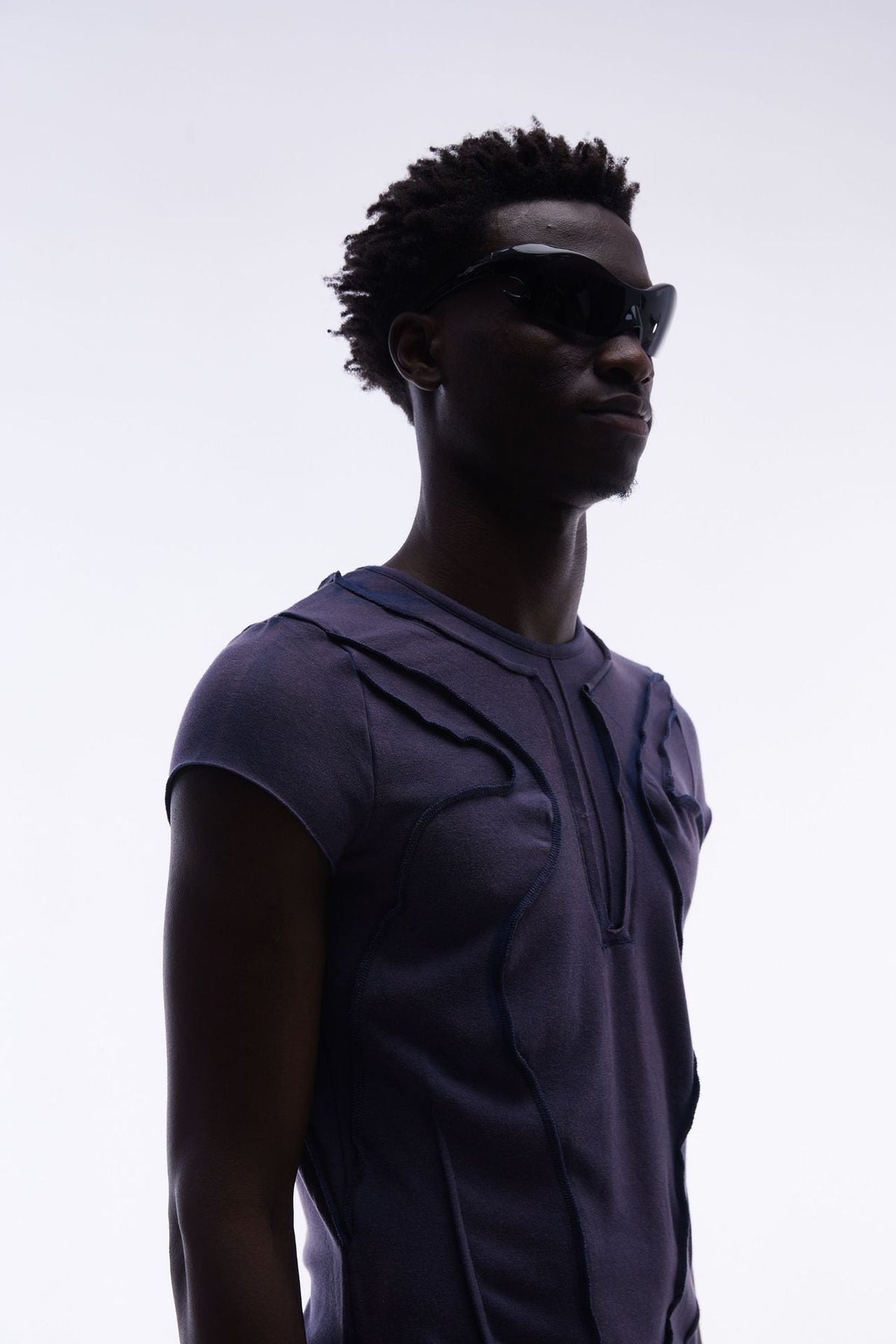 Washed Deconstruction Layered Short Sleeve T-Shirt