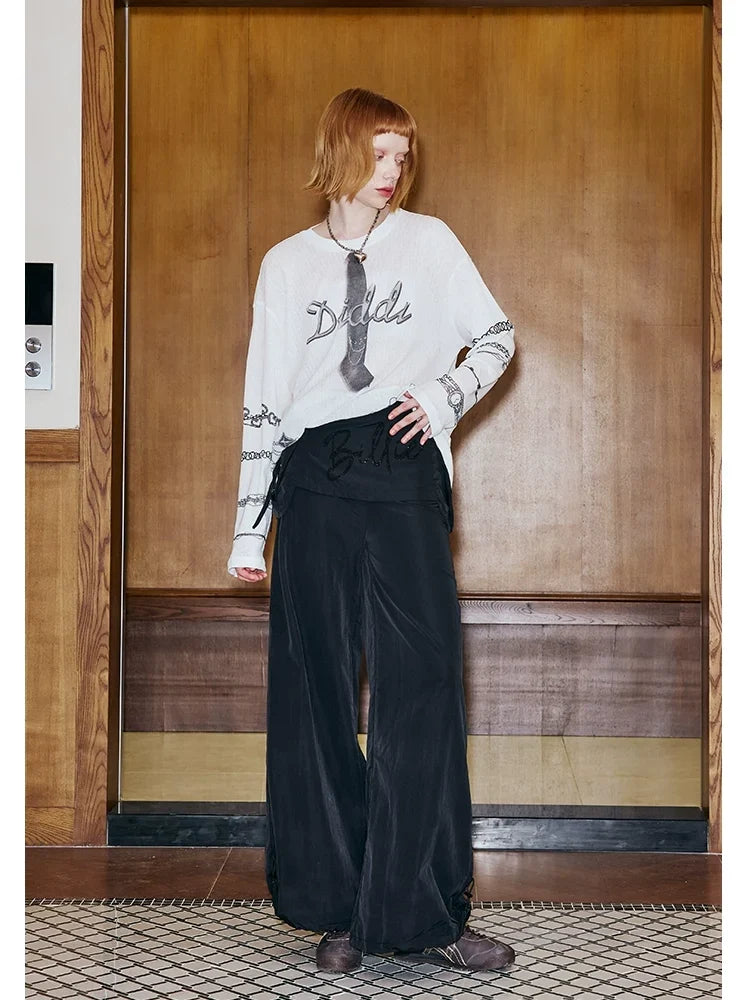 Low Waist Wide Leg Cargo Pants