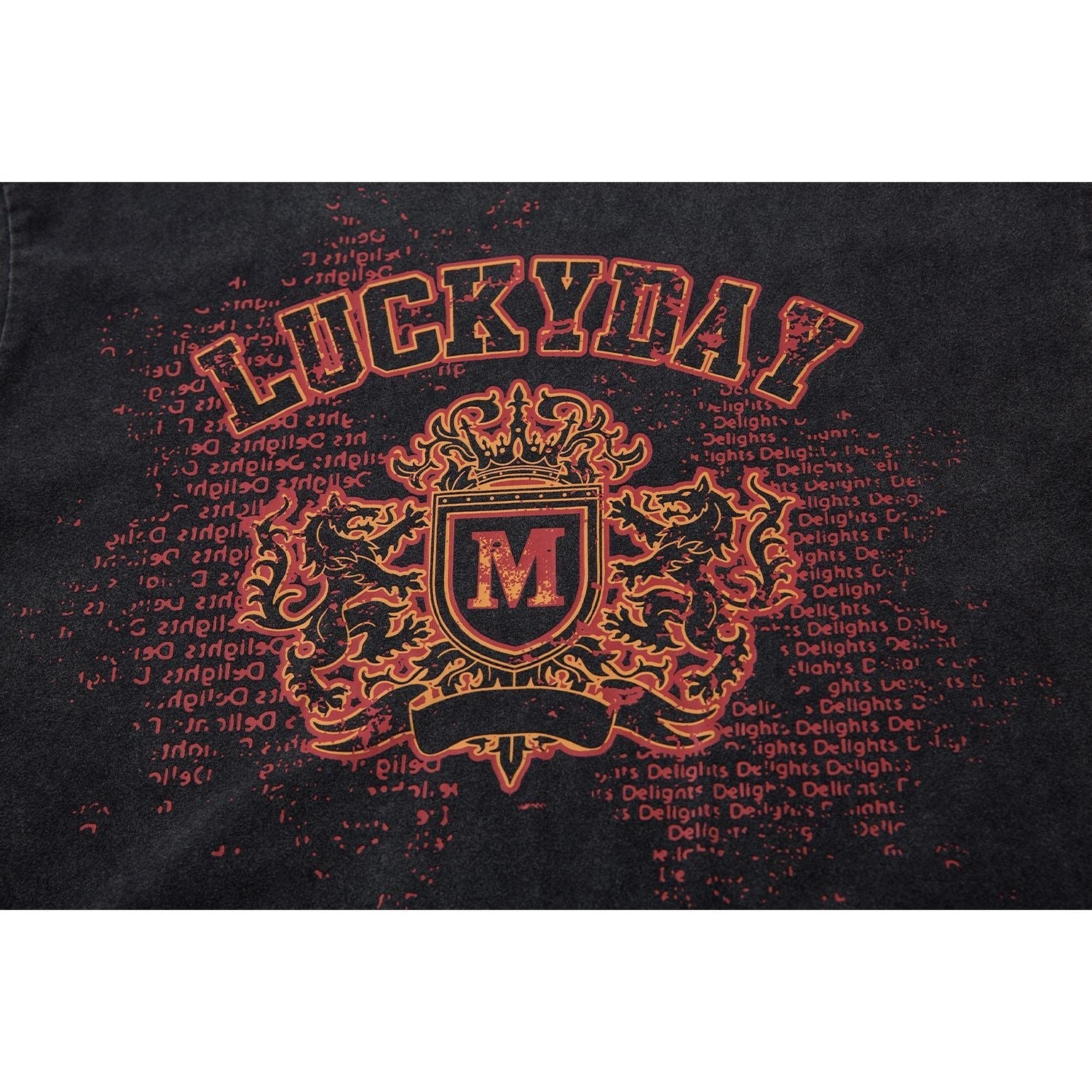 Washed Print Short Sleeve T-Shirt