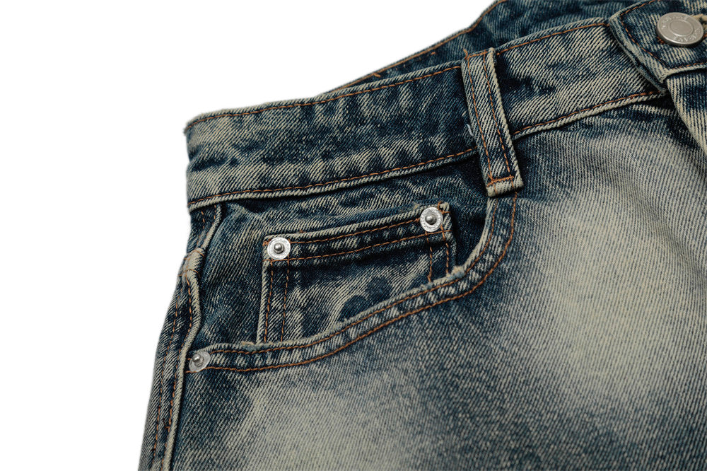Punk Tie-Dye Denim Short