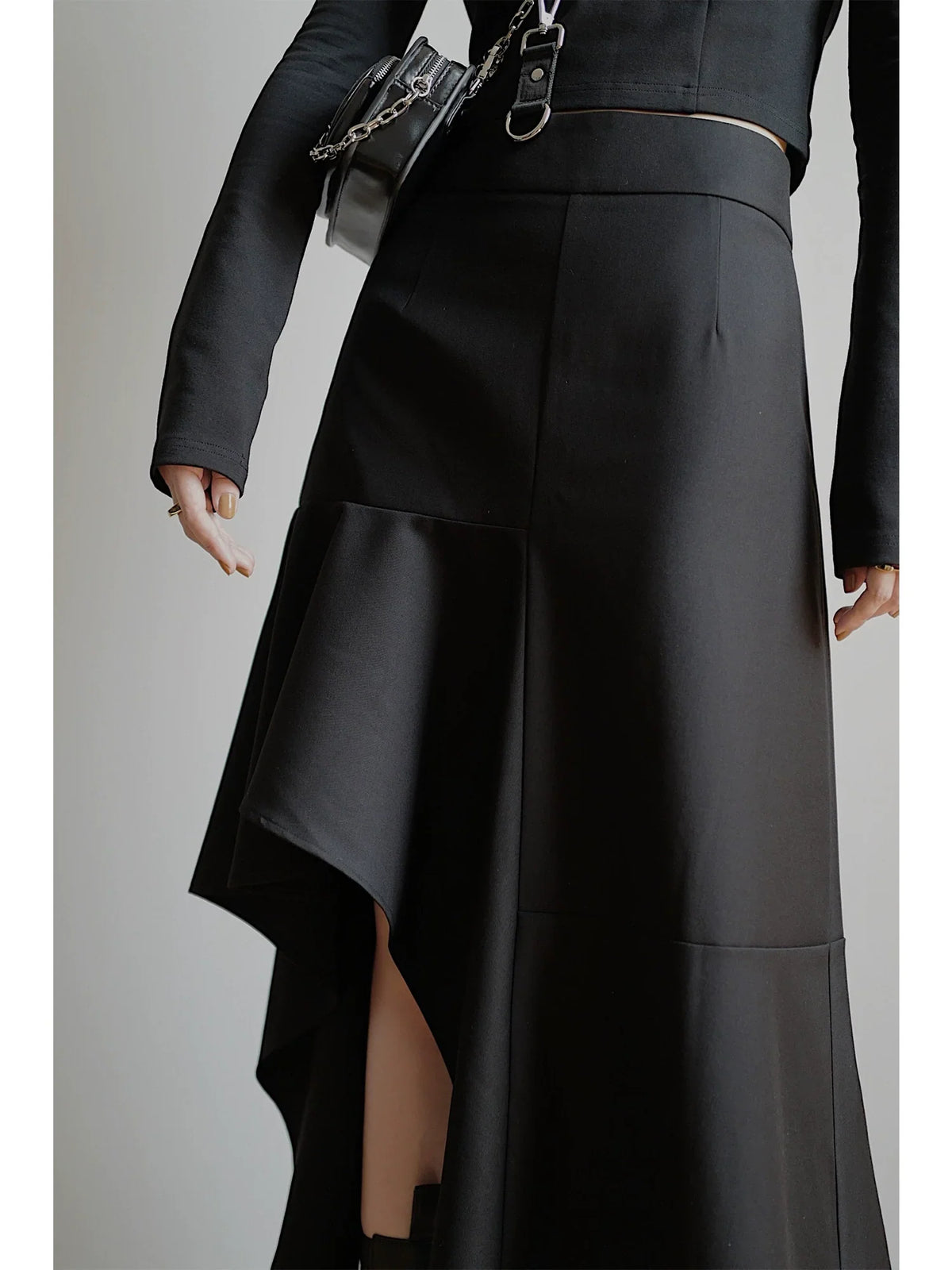 High Waist Slit Skirt