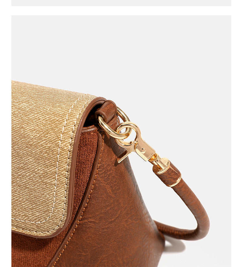 High-End Commuter Baguette Shoulder Bag