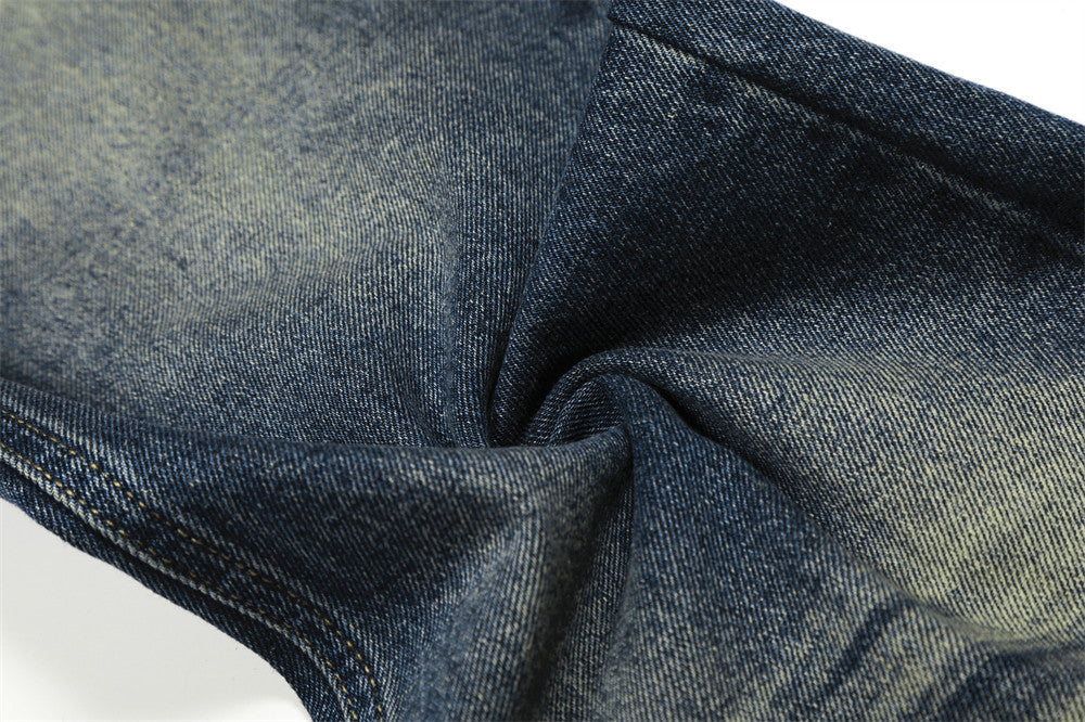 Washed Wide-Leg Jeans - Denim Pants