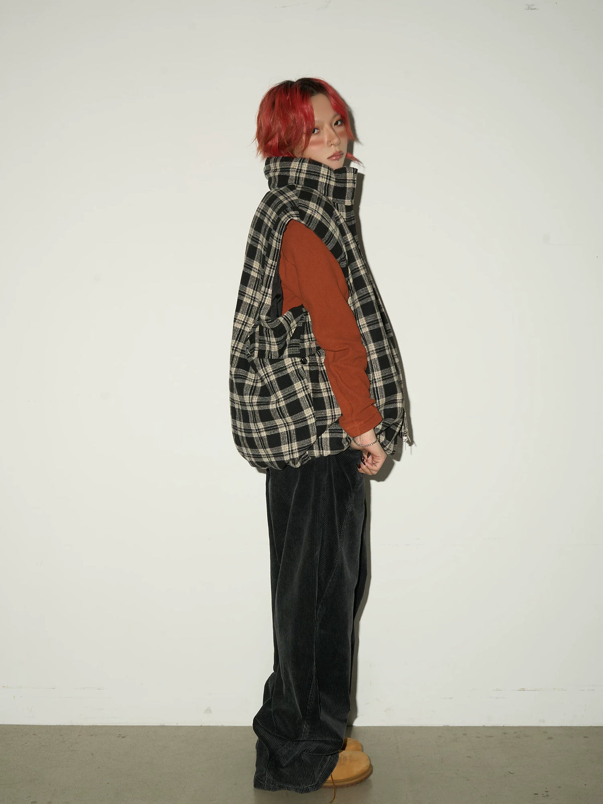 Corduroy High Waist Wide Leg Pants