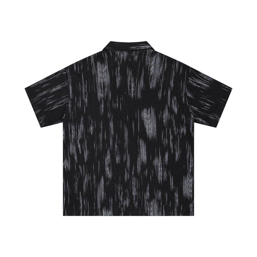 Chemise d'été en jacquard teint par éclaboussures