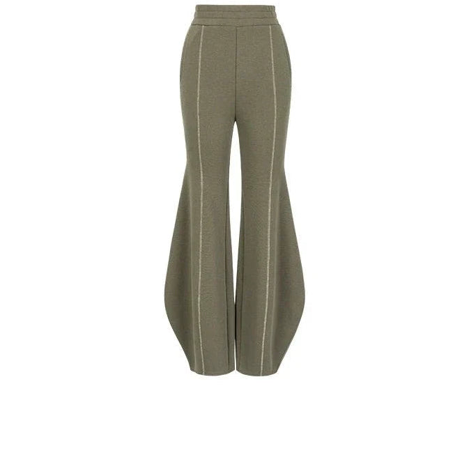 Pantalon de jogging à ourlet ballon et ligne centrale