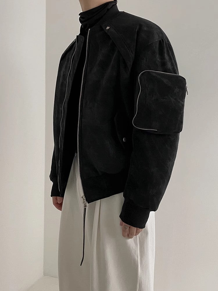 Padded Suede Work Jacket