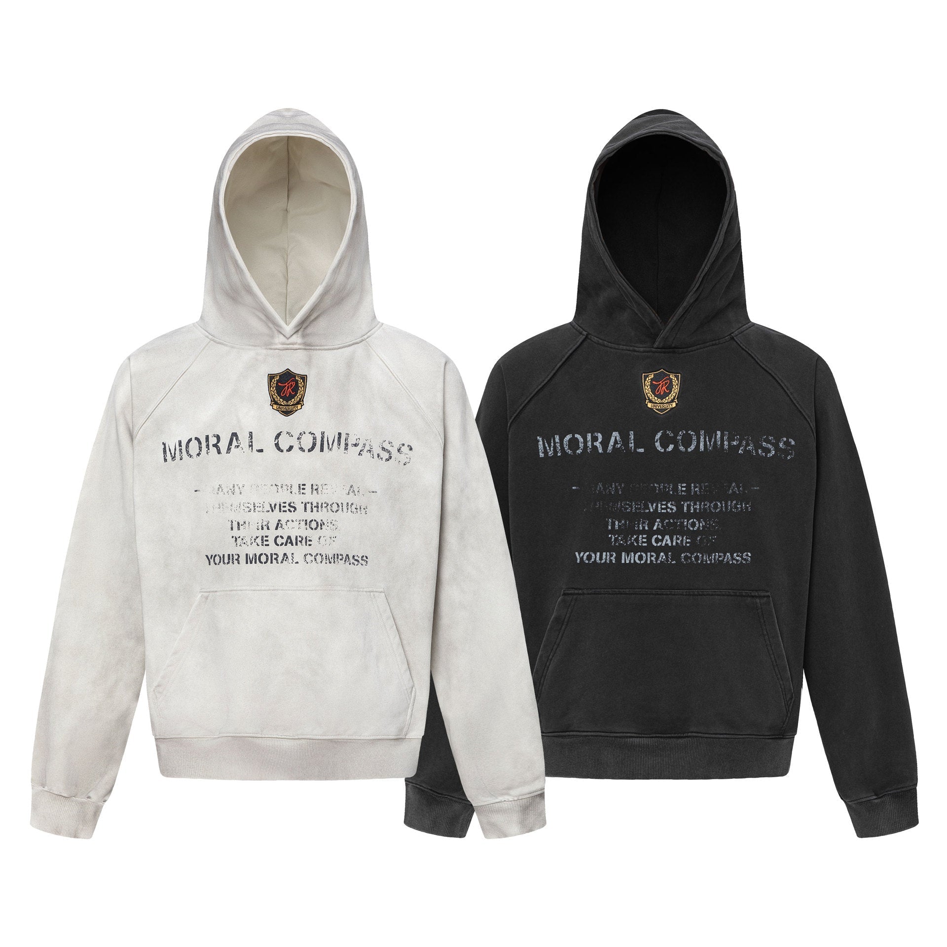 Heavyweight Deconstruction Damage Oversize Pullover Hoodie