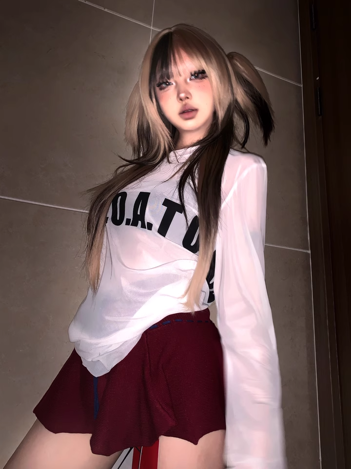 Subculture Print Slim Long Sleeve T-Shirt