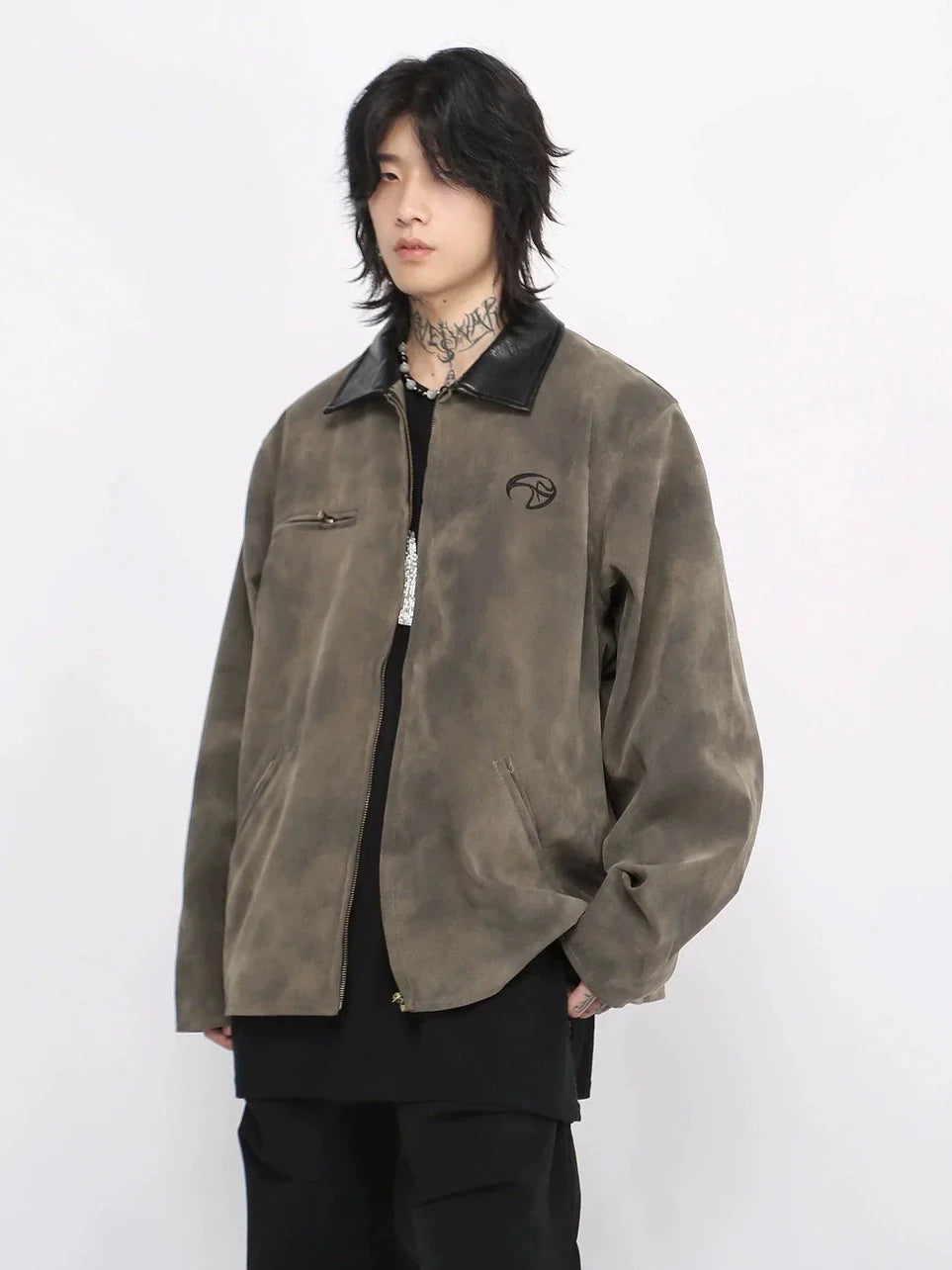 Embroidery Suede Jacket