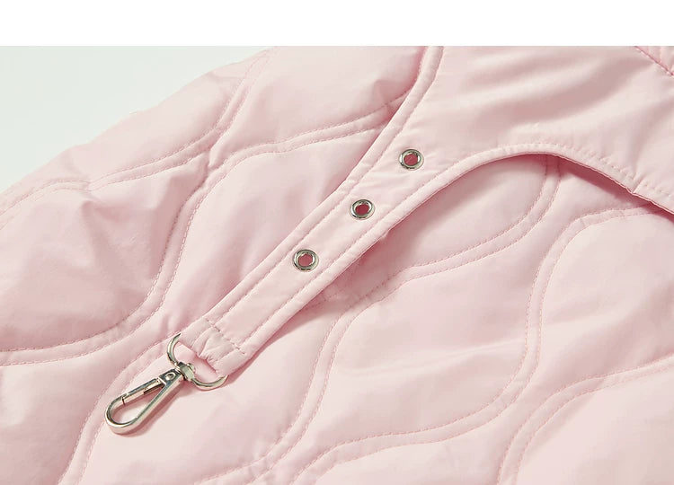 Ensemble veste courte légère en duvet de canard blanc et jupe