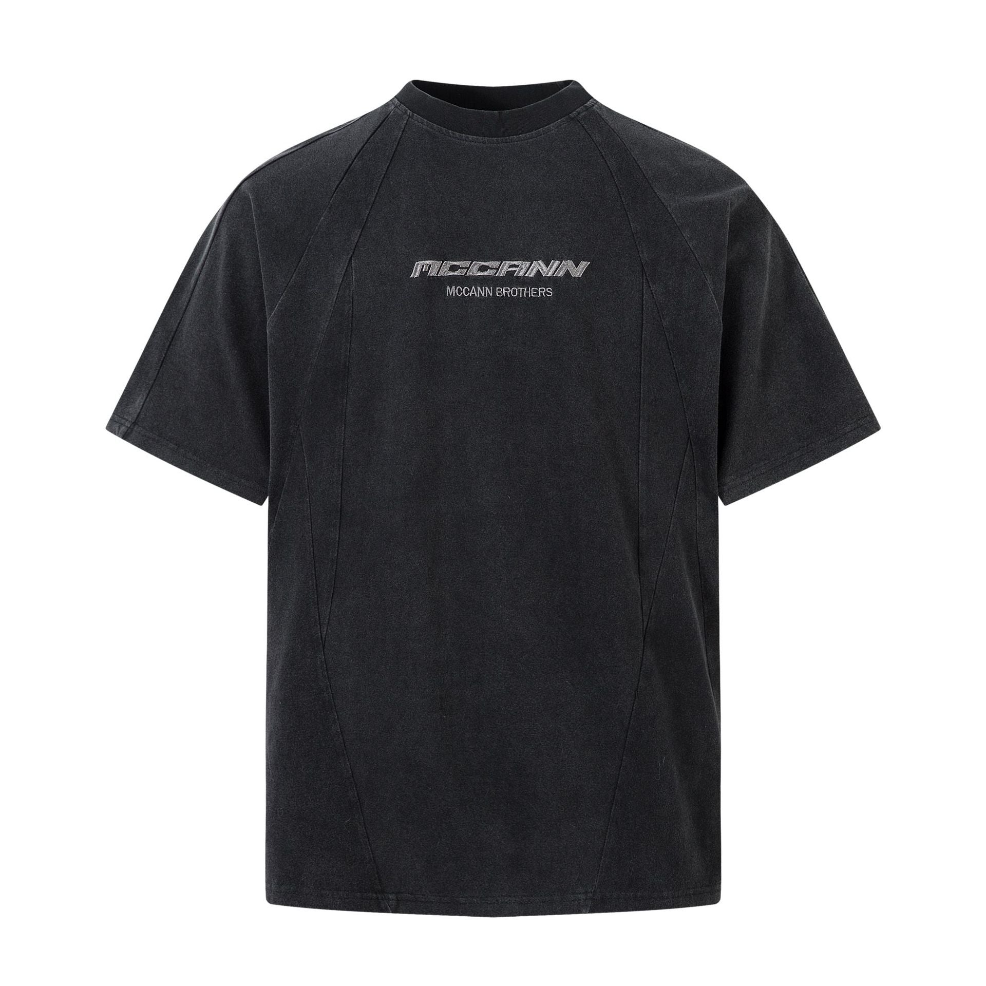 Washed Letter Print Short Sleeve T-Shirt