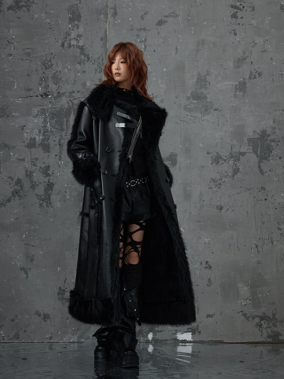 Heavy Thickened Fake Fur Shearling Coat