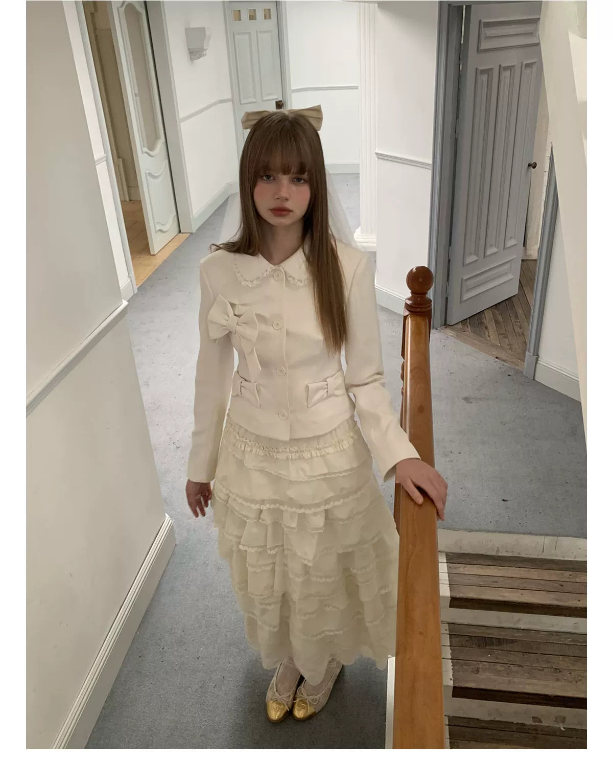Original Lace Ruffle Short Skirt & Long Skirt