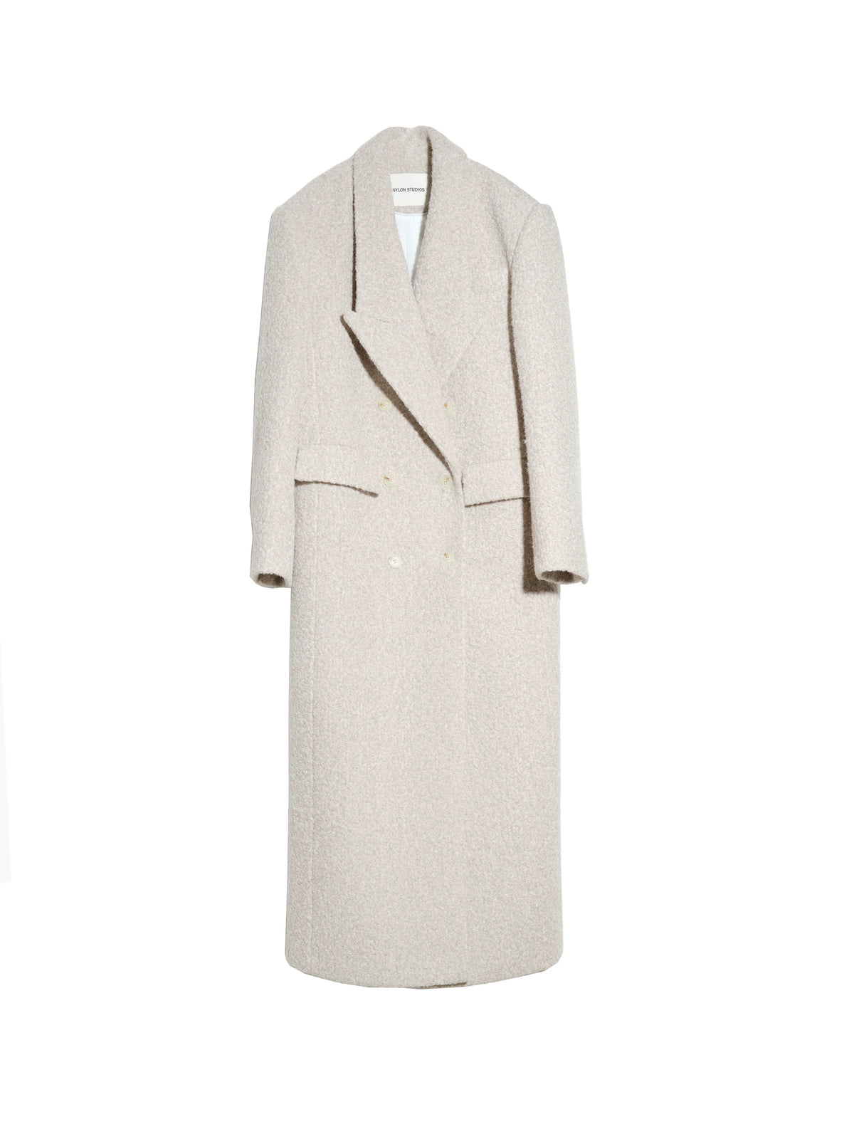 Double Breasted Wool Long Coat