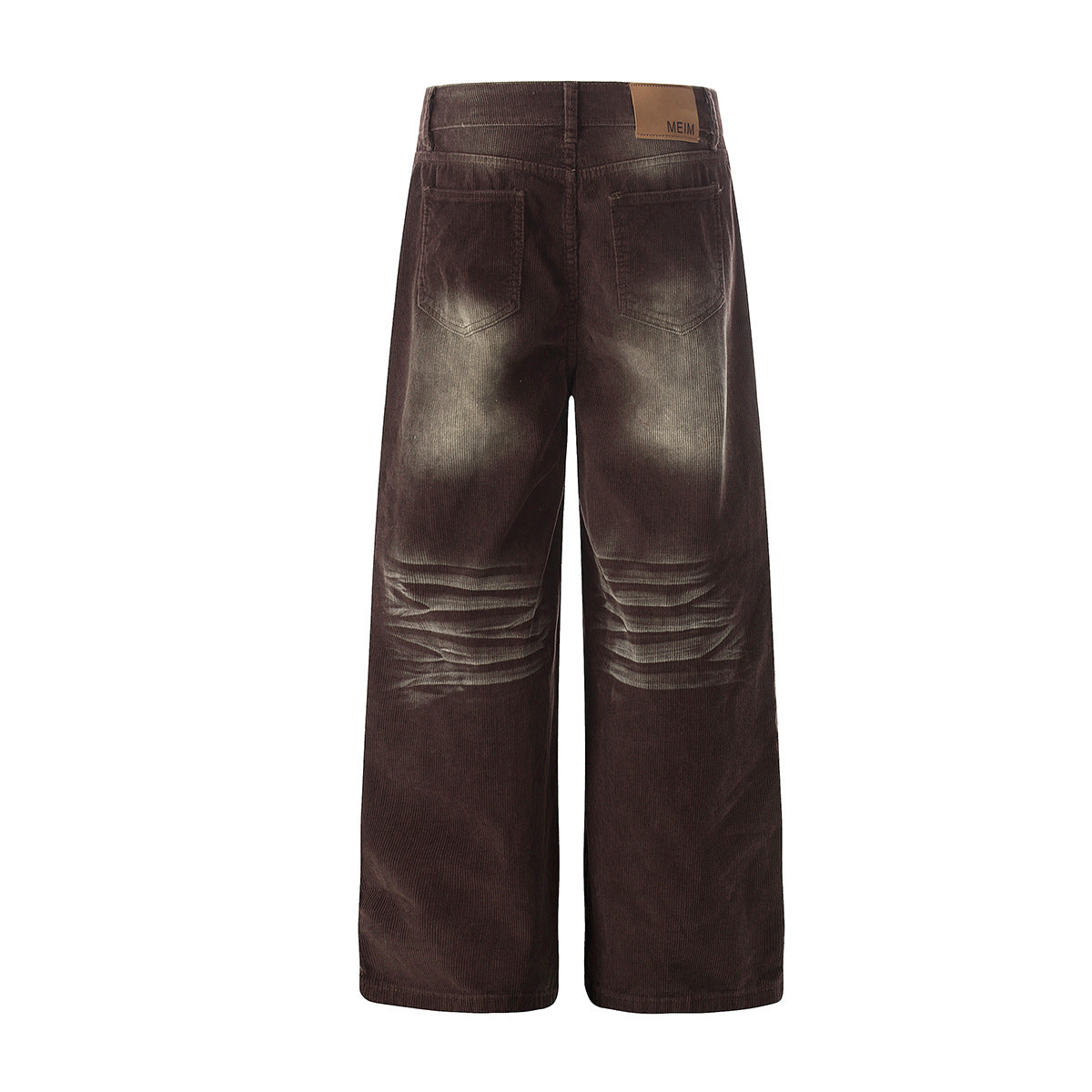 Washed Corduroy Straight Pants