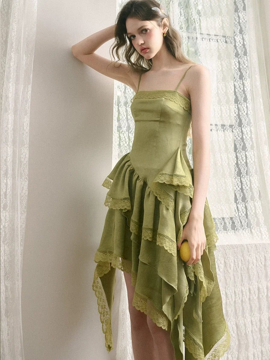 Irregular Hem Length Camisole Dress