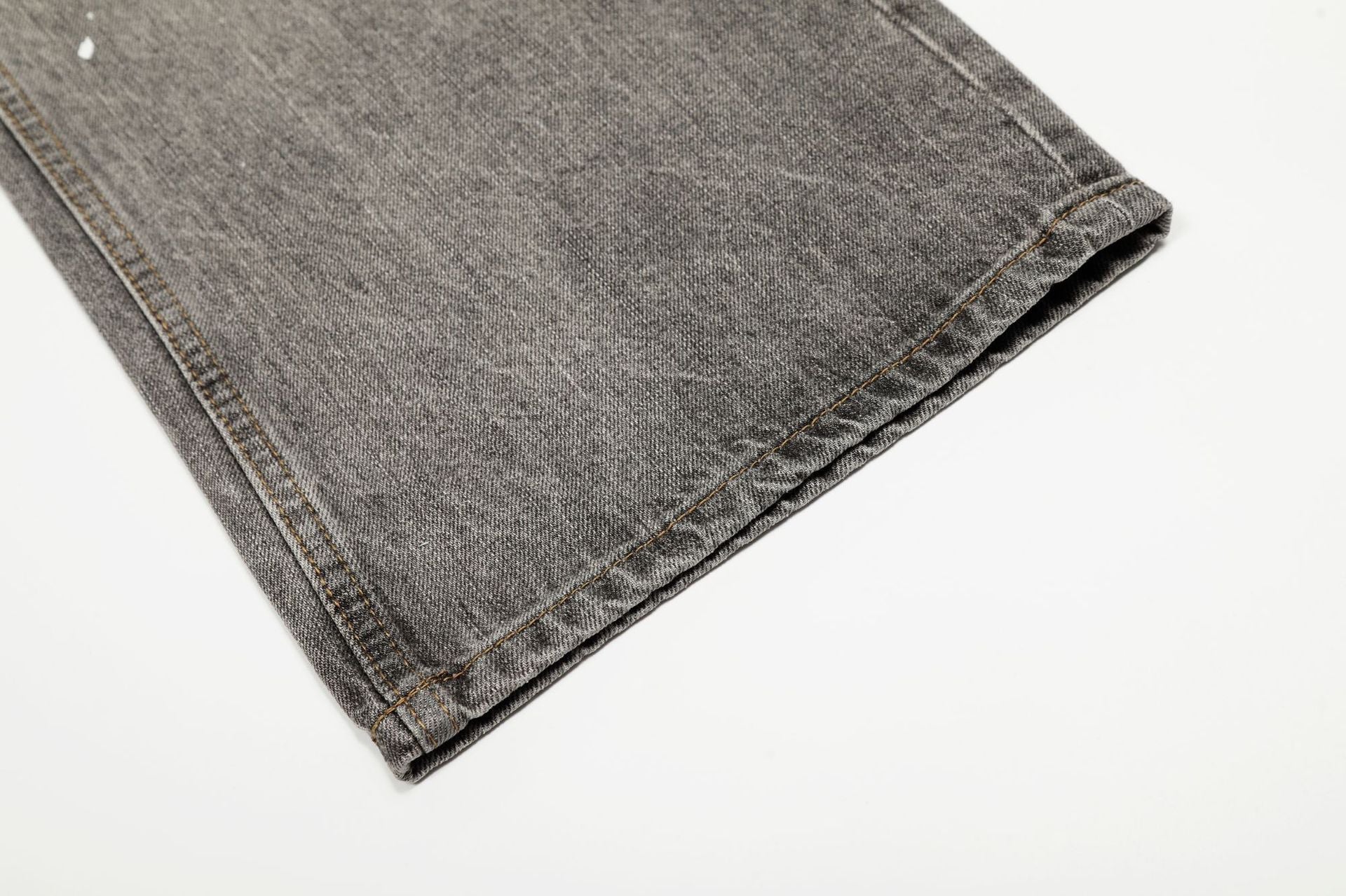Dirty Washed Paint Wide Leg Denim Jeans