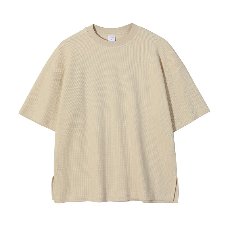 Oversize Waffle Short-sleeve T-shirt & Waffle Short Pants Setup
