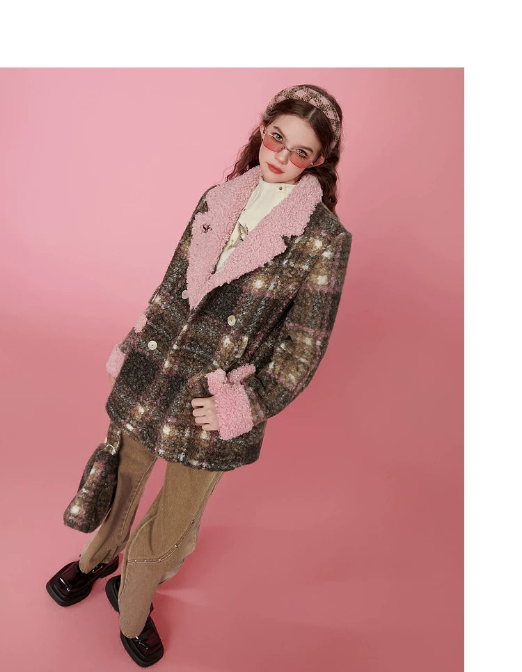 Plaid Mid-Length Coat
